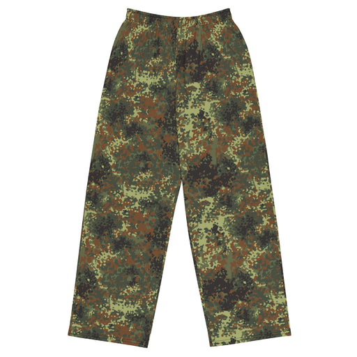 Flecktarn Bundeswehr Spring Woodland CAMO Unisex Wide-Leg Leisure Pants - 2XS - Pant