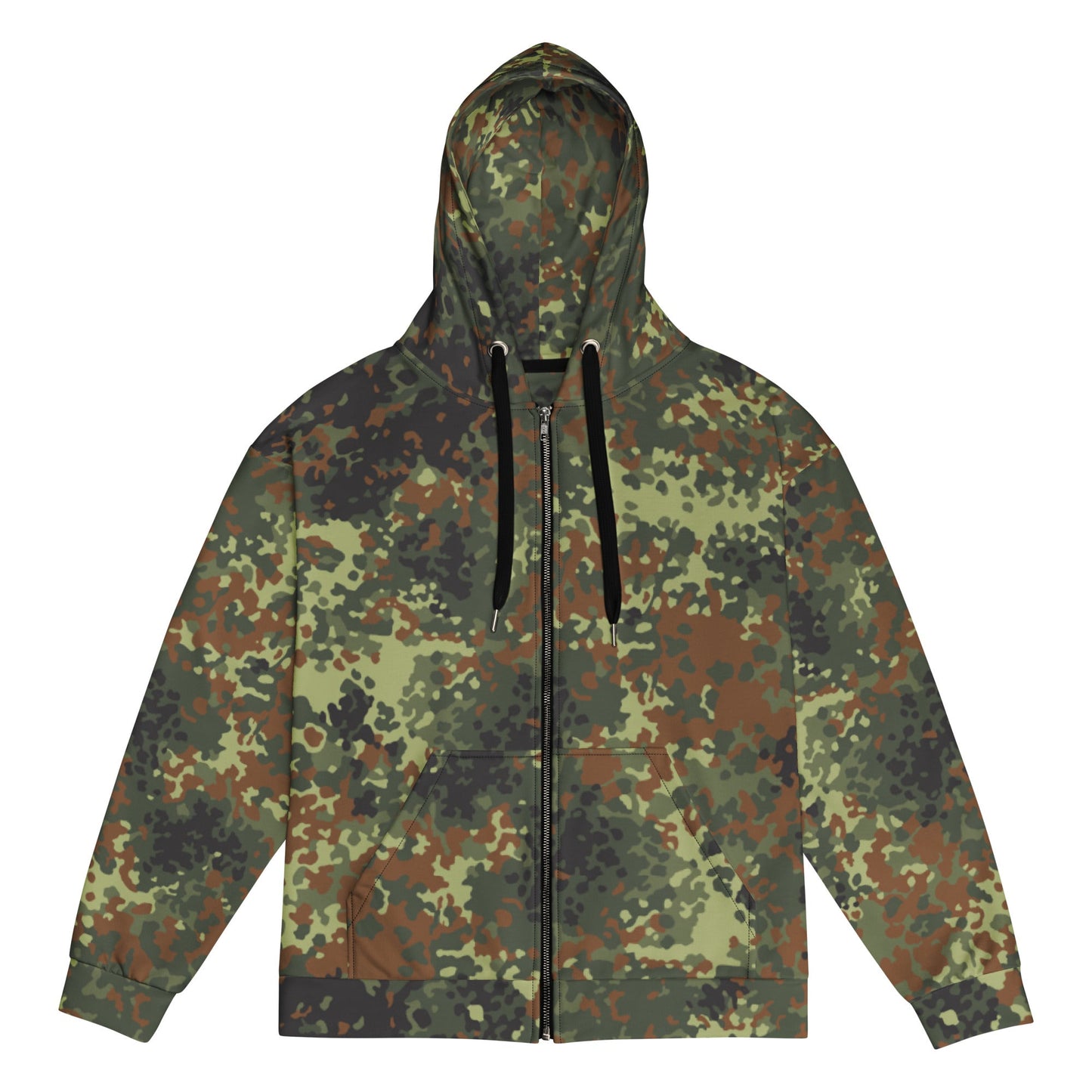 German Flecktarn Spring CAMO Unisex zip hoodie 2XS Zip Hoodies