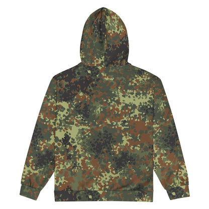 German Flecktarn Spring CAMO Unisex zip hoodie Zip Hoodies