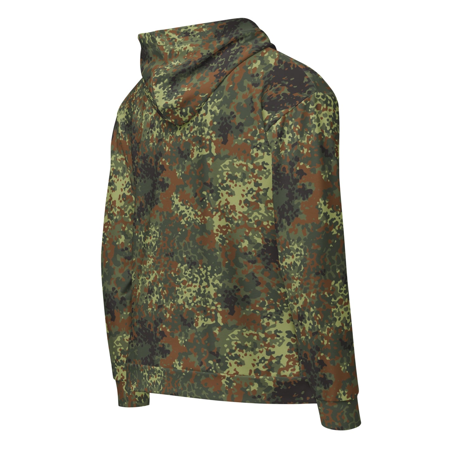 German Flecktarn Spring CAMO Unisex Zip Hoodie