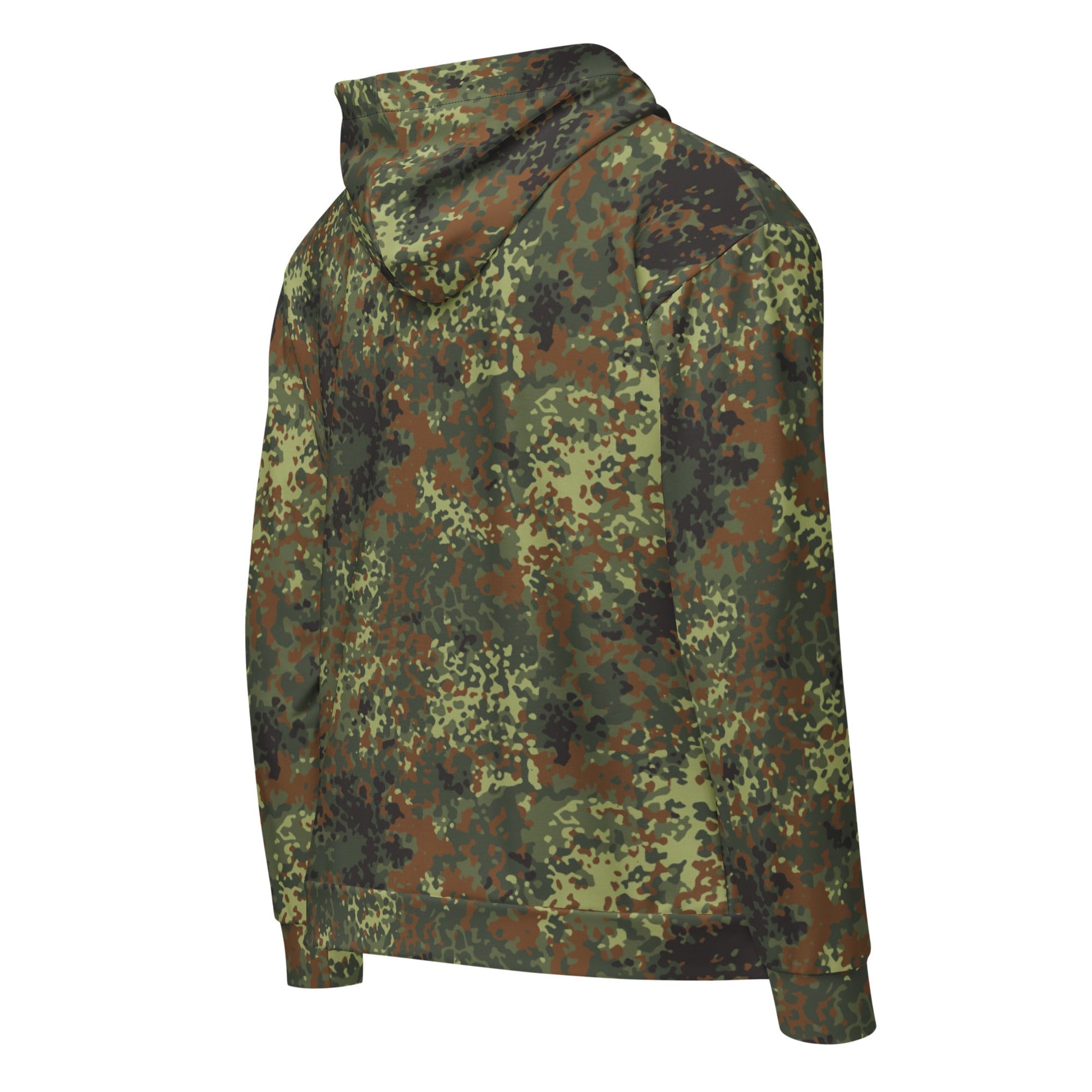 German Flecktarn Spring CAMO Unisex Zip Hoodie