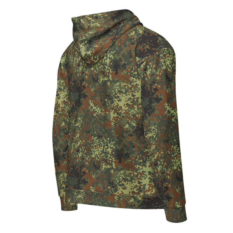 Flecktarn Bundeswehr Spring Woodland CAMO Unisex Zip Hoodie