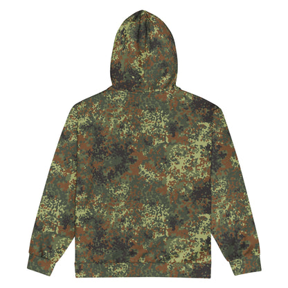German Flecktarn Spring CAMO Unisex Zip Hoodie