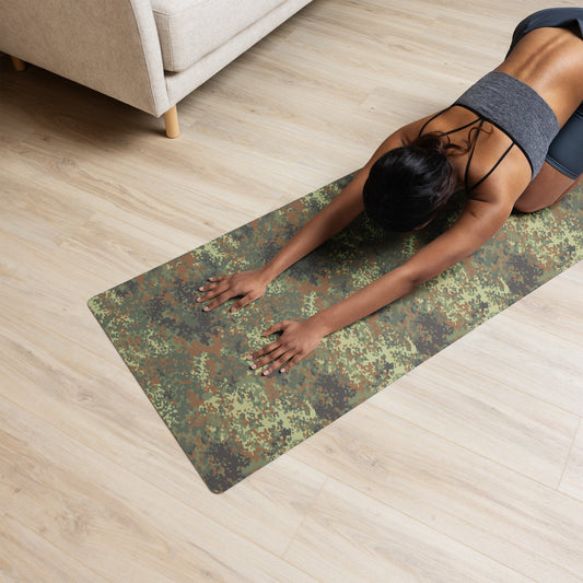 German Flecktarn Spring CAMO Yoga Mat