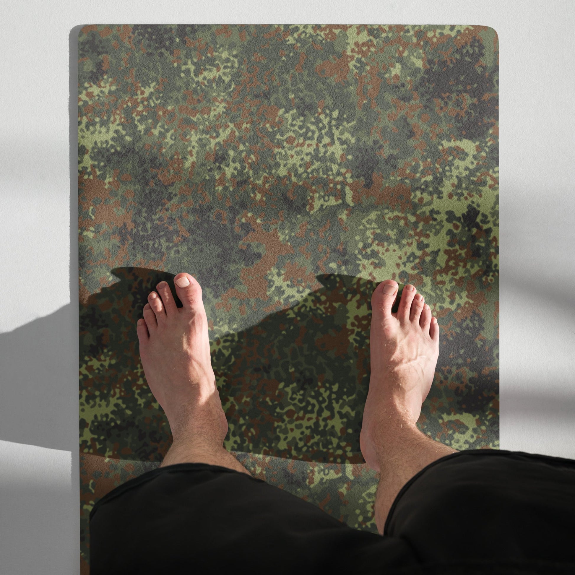 German Flecktarn Spring CAMO Yoga Mat