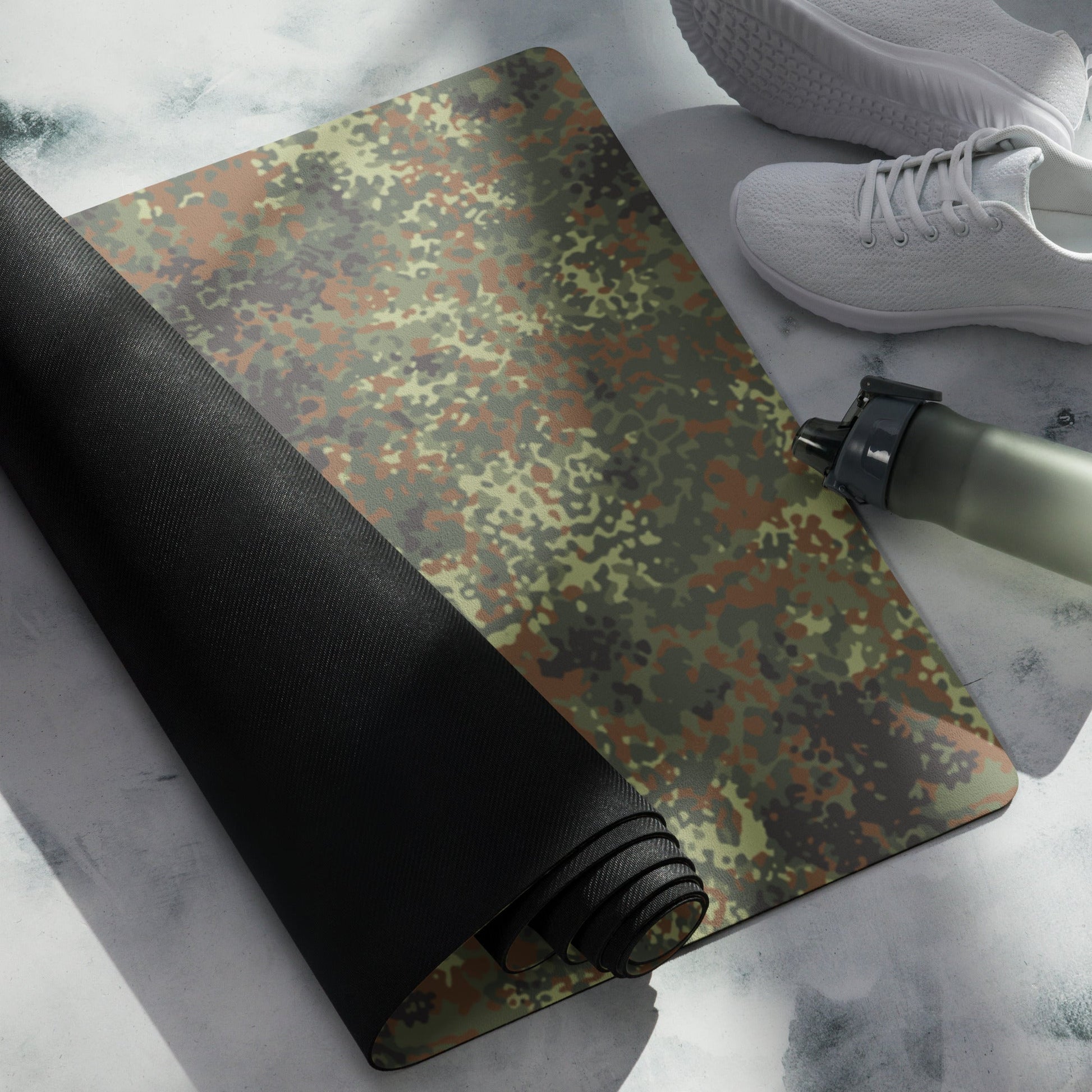German Flecktarn Spring CAMO Yoga Mat
