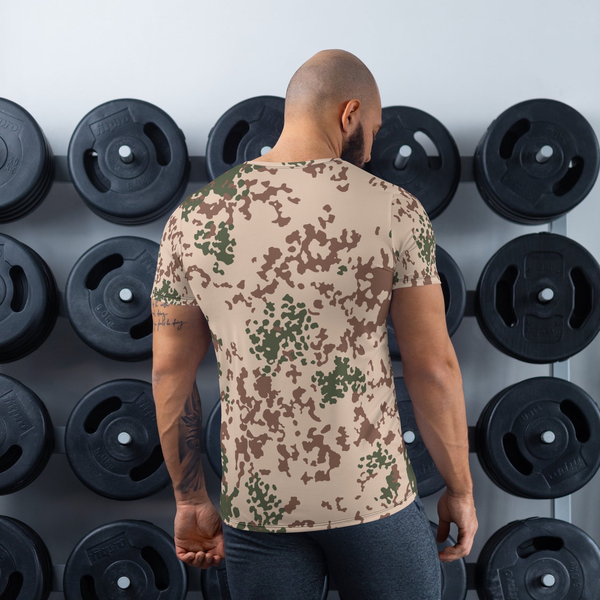 German Flecktarn Tropentarn CAMO Mens Athletic T-shirt - T-Shirts