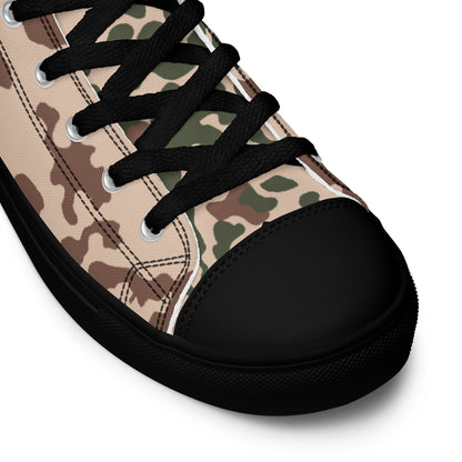 German Flecktarn Tropentarn CAMO Mens high top canvas shoes - High Top Canvas Shoes