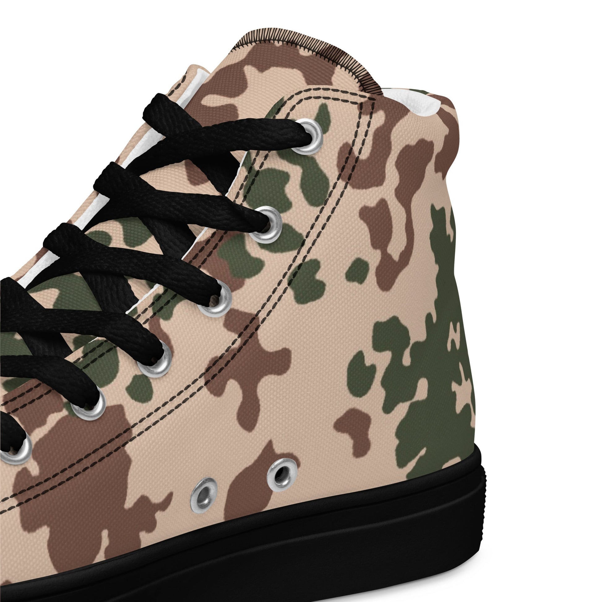 German Flecktarn Tropentarn CAMO Mens high top canvas shoes - High Top Canvas Shoes