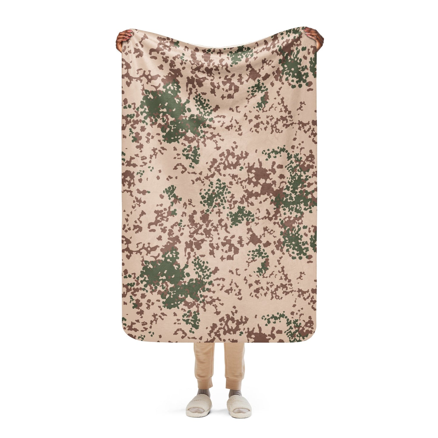 German Flecktarn Tropentarn CAMO Sherpa blanket - 37″×57″ - Blanket