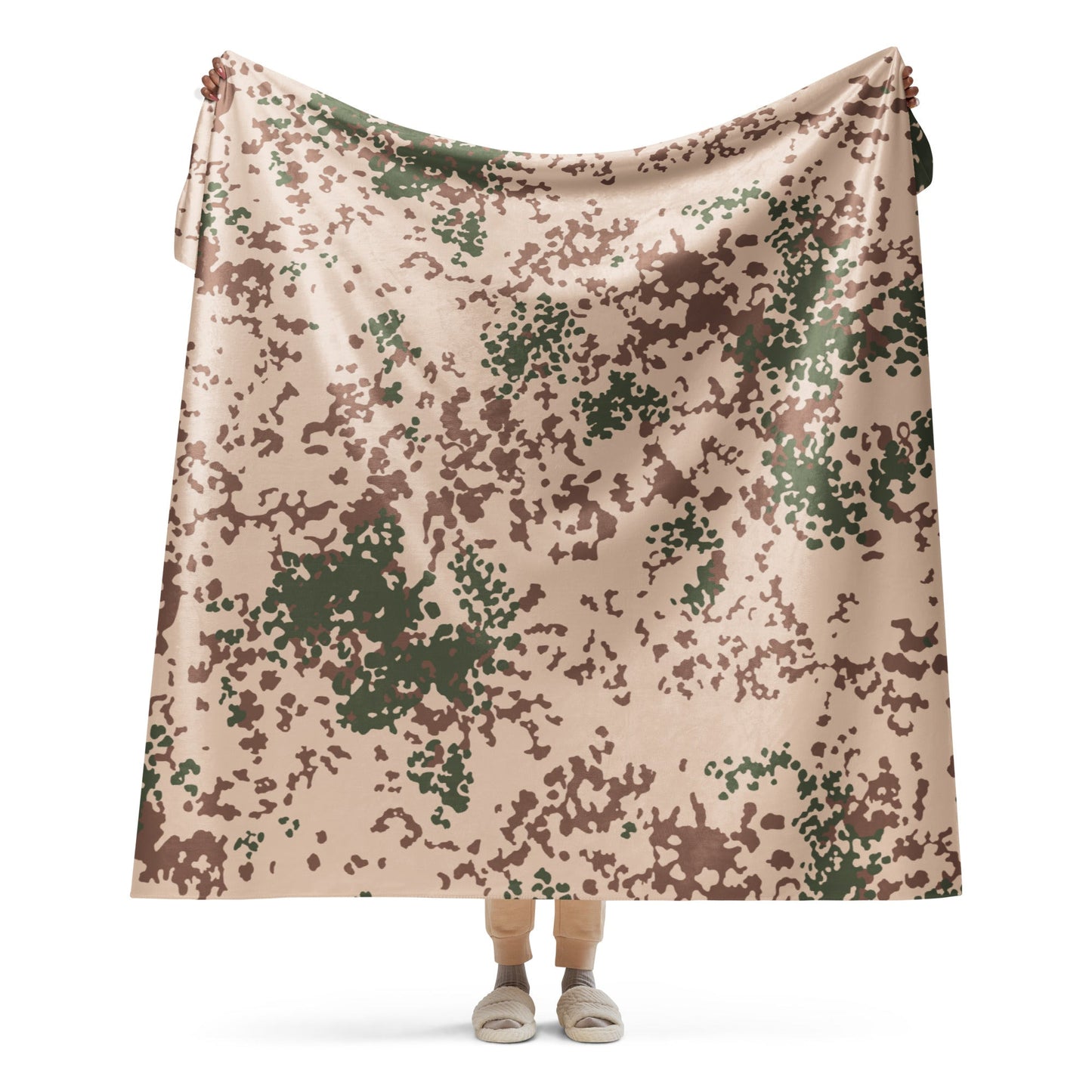German Flecktarn Tropentarn CAMO Sherpa blanket - 60″×80″ - Blanket