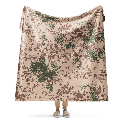 German Flecktarn Tropentarn CAMO Sherpa blanket - 60″×80″ - Blanket
