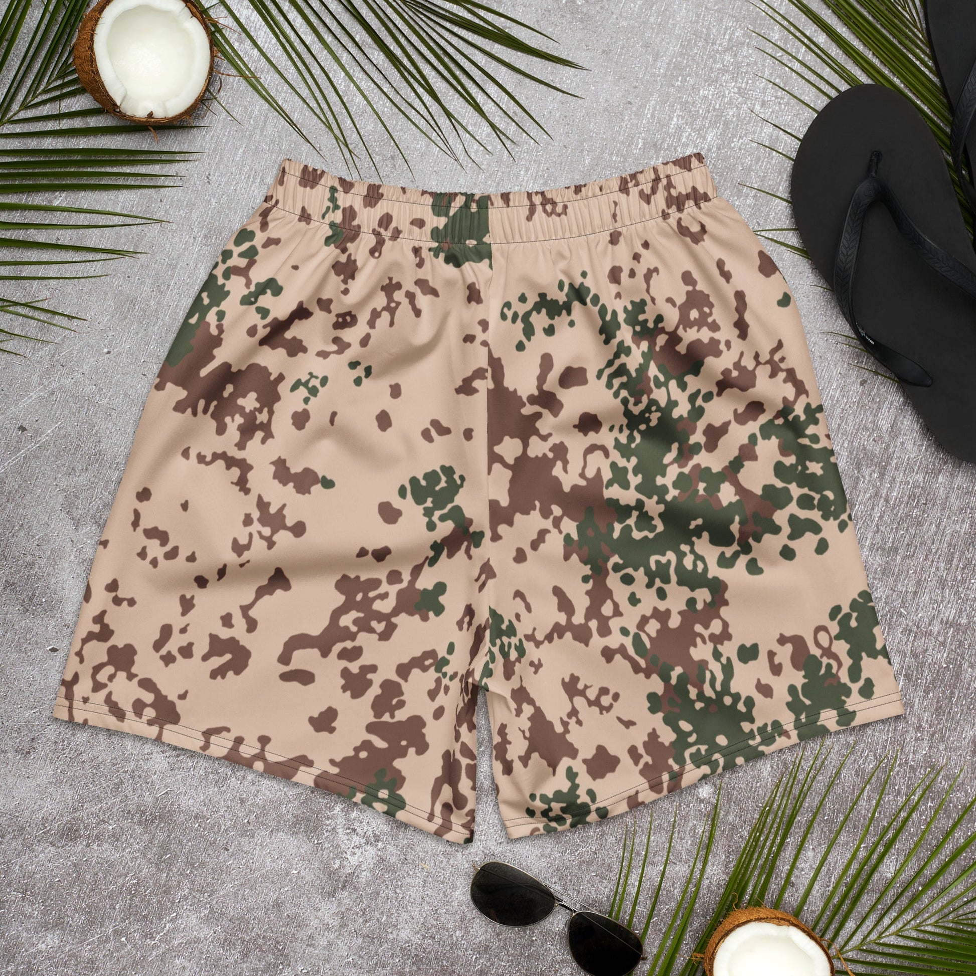 German Flecktarn Tropentarn CAMO Unisex Athletic Long Shorts