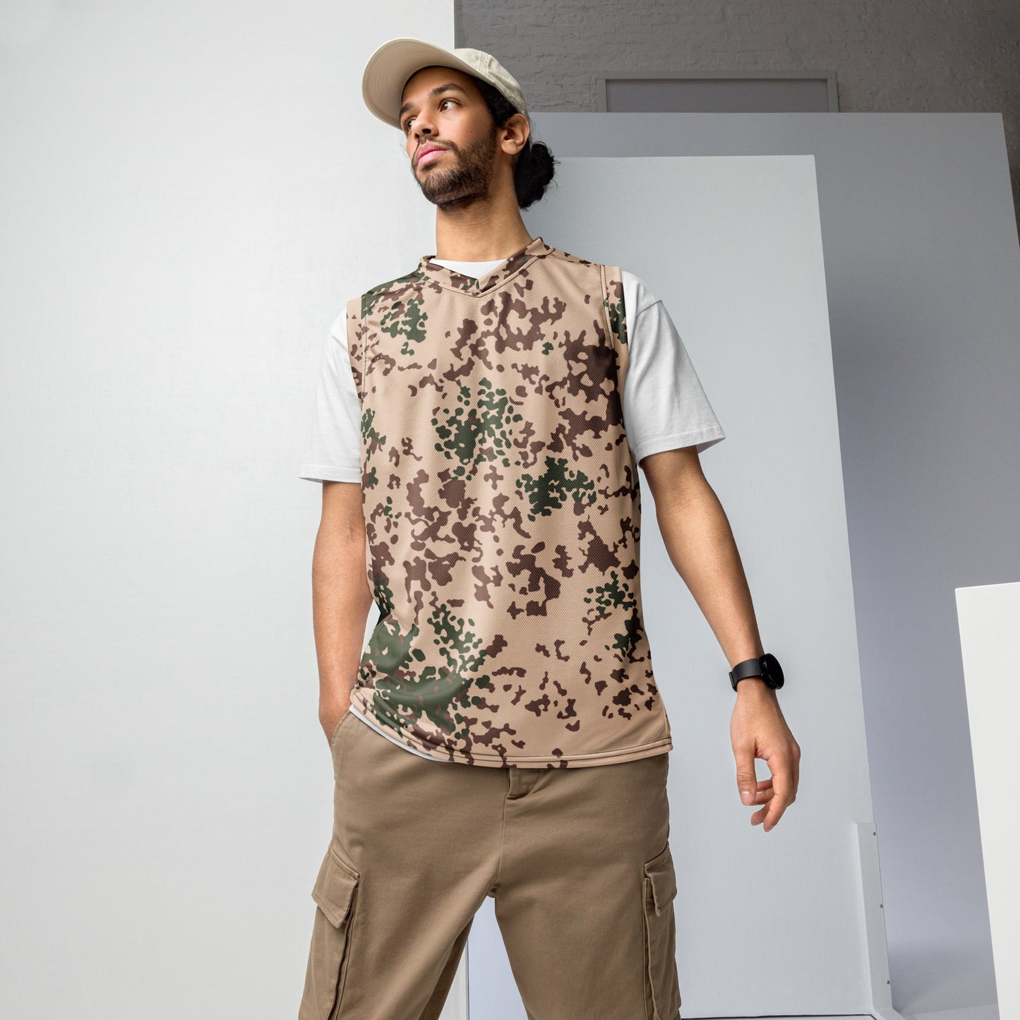 German Flecktarn Tropentarn CAMO unisex basketball jersey 2XS Basketball Jerseys