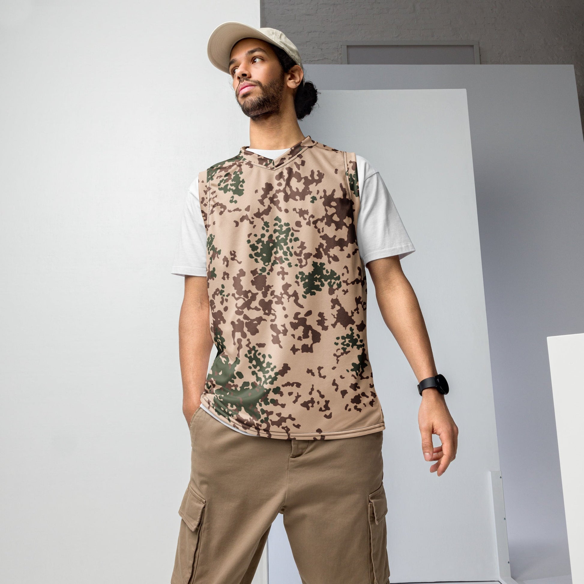 German Flecktarn Tropentarn CAMO unisex basketball jersey 2XS Basketball Jerseys