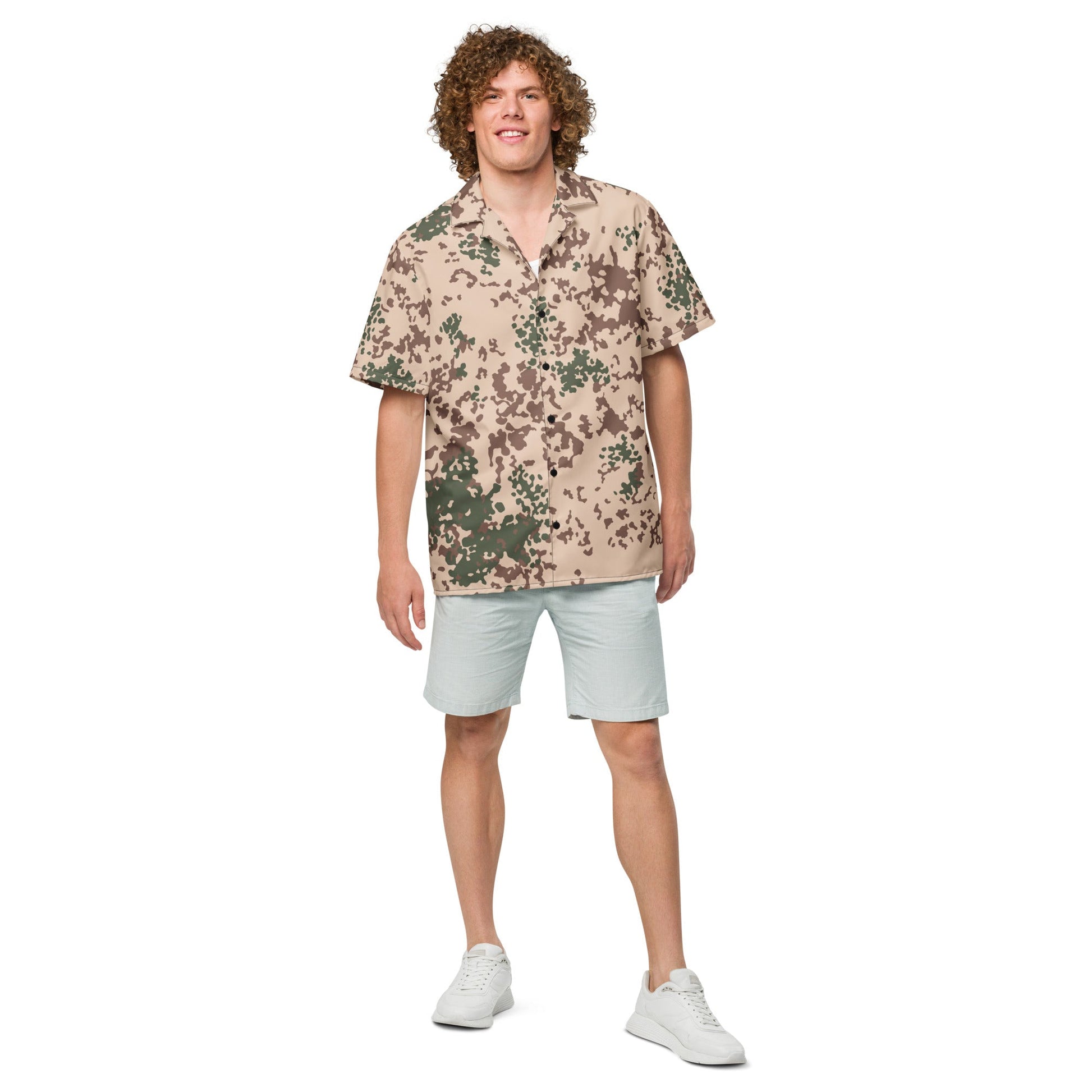 German Flecktarn Tropentarn CAMO Unisex button shirt Button Shirts