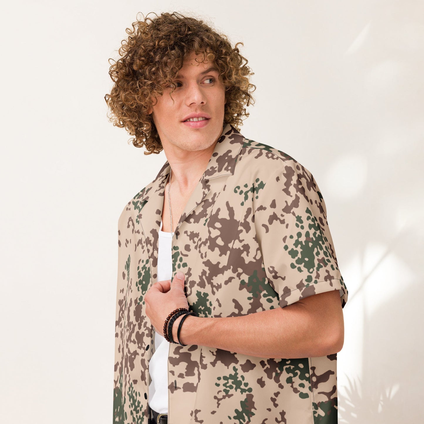 German Flecktarn Tropentarn CAMO Unisex button shirt Button Shirts