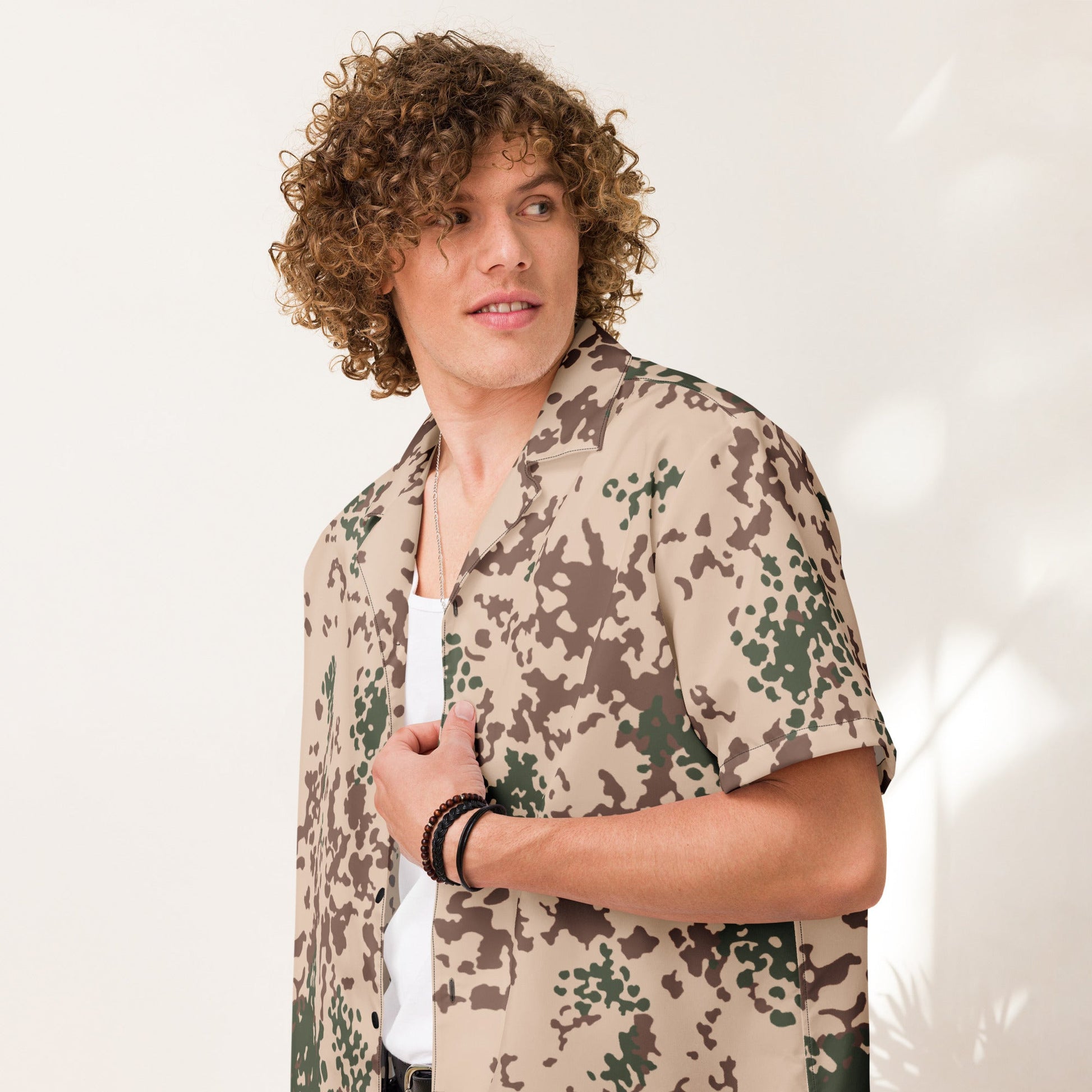 German Flecktarn Tropentarn CAMO Unisex button shirt Button Shirts