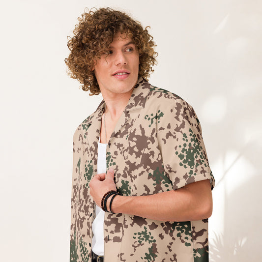 German Flecktarn Tropentarn CAMO Unisex button shirt Button Shirts