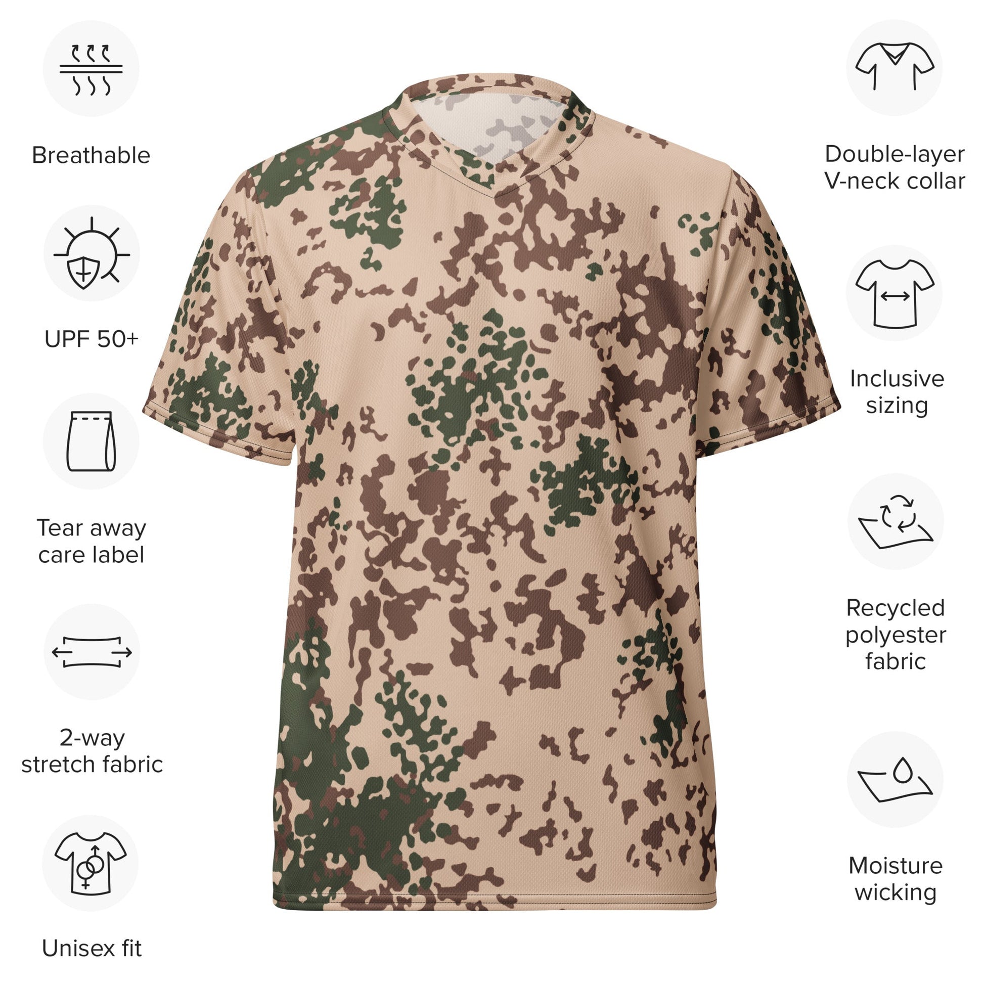 German Flecktarn Tropentarn CAMO unisex sports jersey Sports Jerseys