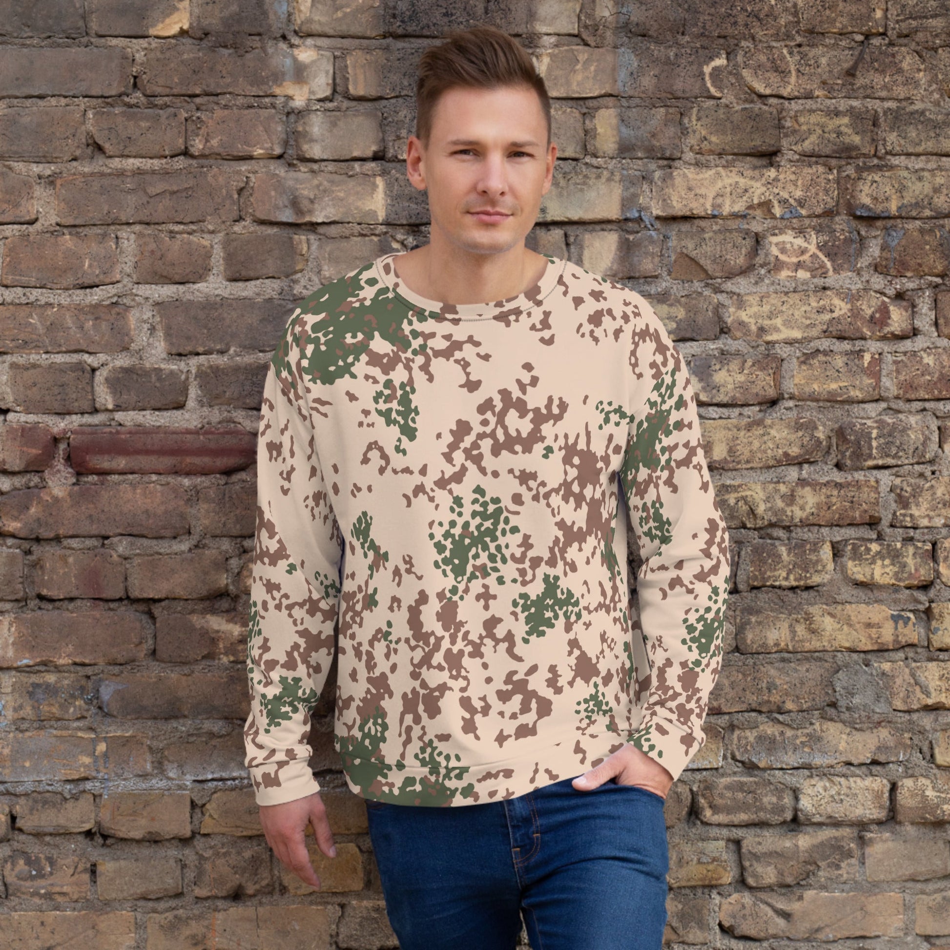 German Flecktarn Tropentarn CAMO Unisex Sweatshirt - XS - Sweatshirts