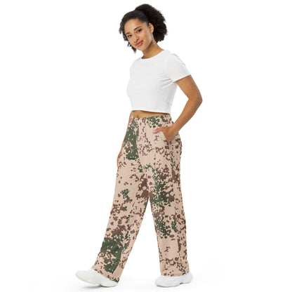 German Flecktarn Tropentarn CAMO unisex wide-leg pants - Wide-leg Pants