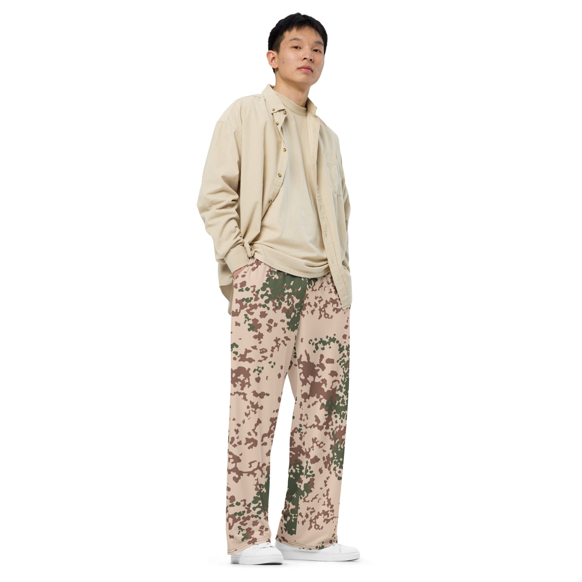 German Flecktarn Tropentarn CAMO unisex wide-leg pants - Wide-leg Pants