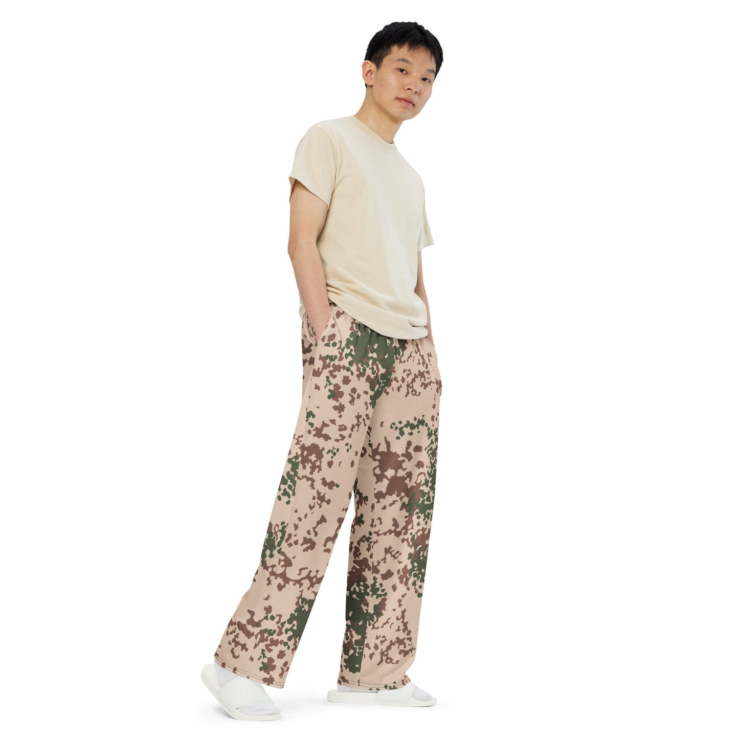 German Flecktarn Tropentarn CAMO unisex wide-leg pants - Wide-leg Pants