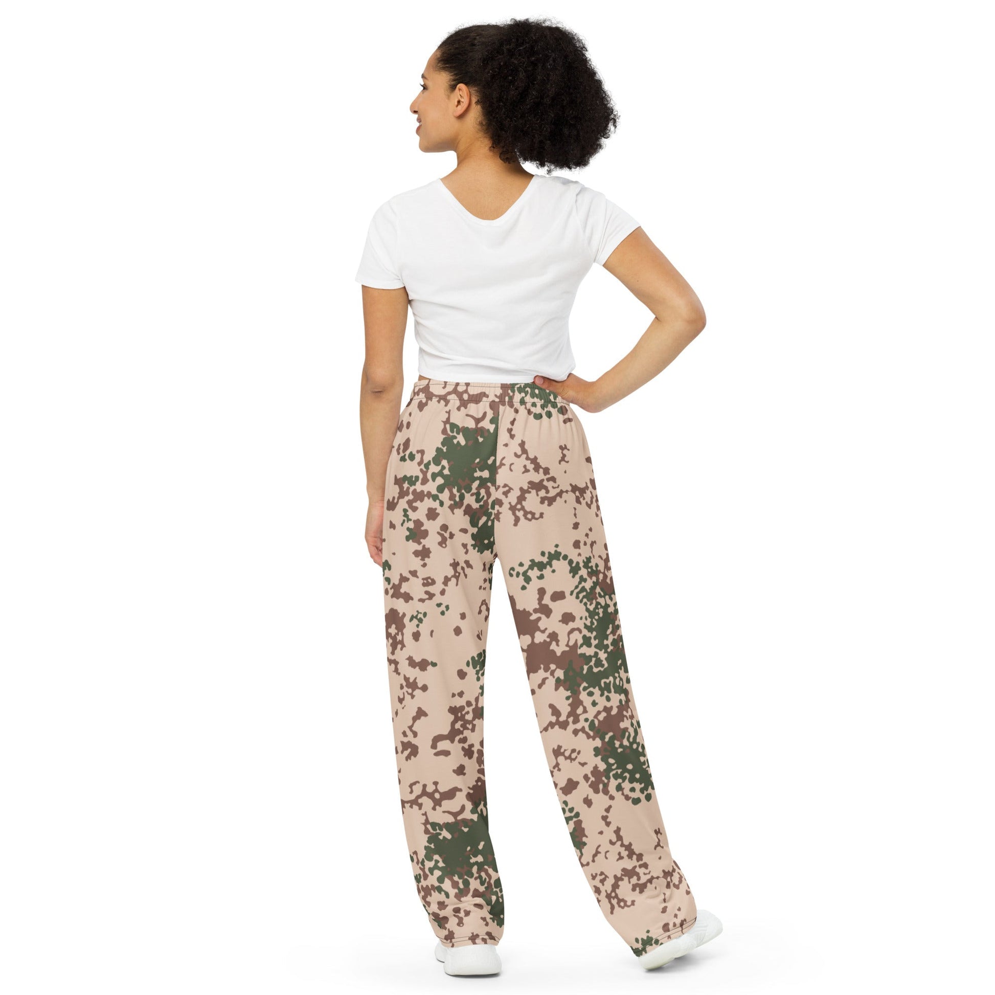 German Flecktarn Tropentarn CAMO unisex wide-leg pants - Wide-leg Pants
