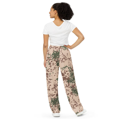 German Flecktarn Tropentarn CAMO unisex wide-leg pants - Wide-leg Pants