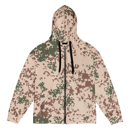 German Flecktarn Tropentarn CAMO Unisex zip hoodie 2XS Zip Hoodies