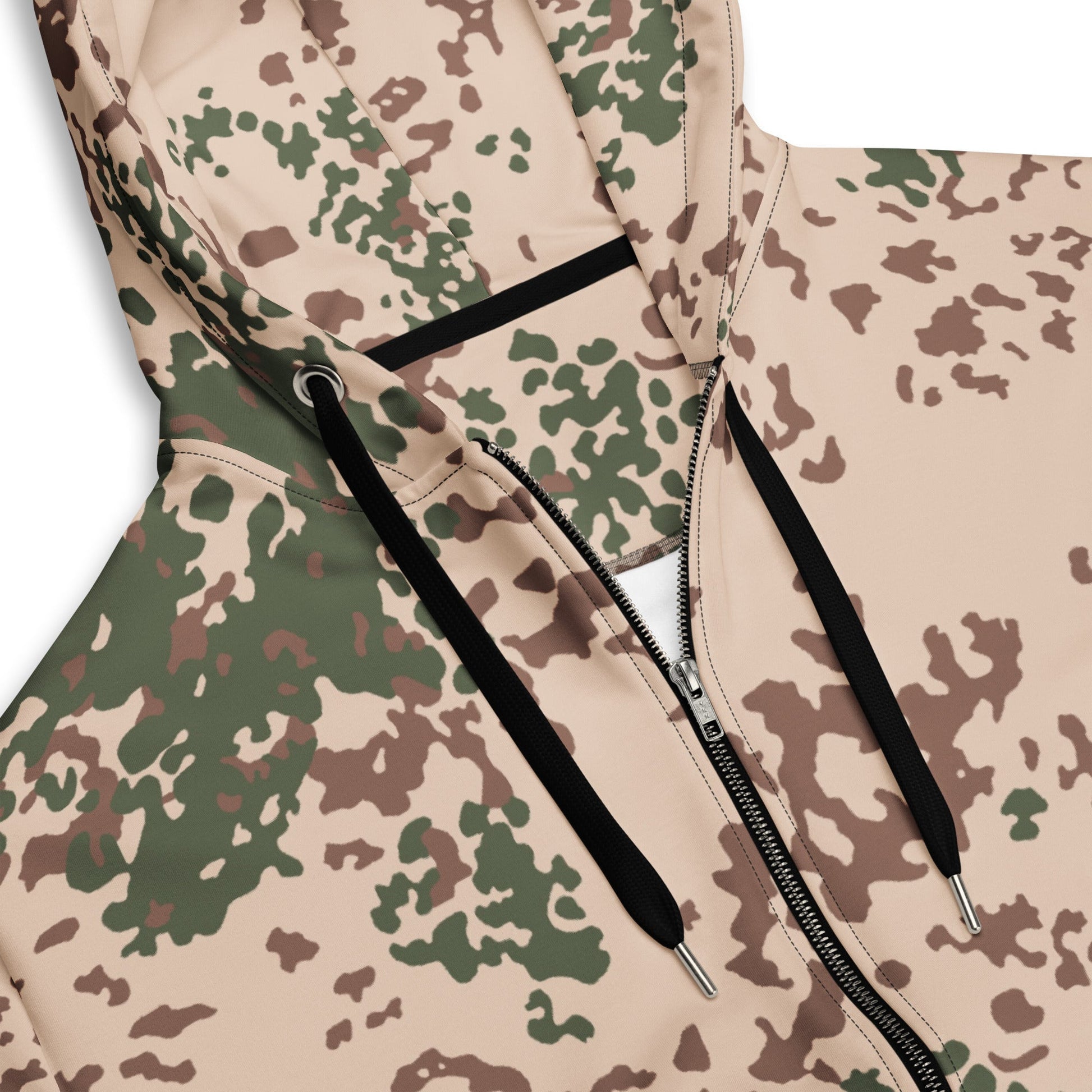 German Flecktarn Tropentarn CAMO Unisex zip hoodie Zip Hoodies