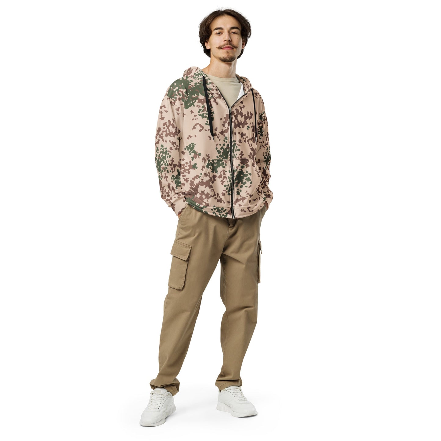 German Flecktarn Tropentarn CAMO Unisex zip hoodie Zip Hoodies