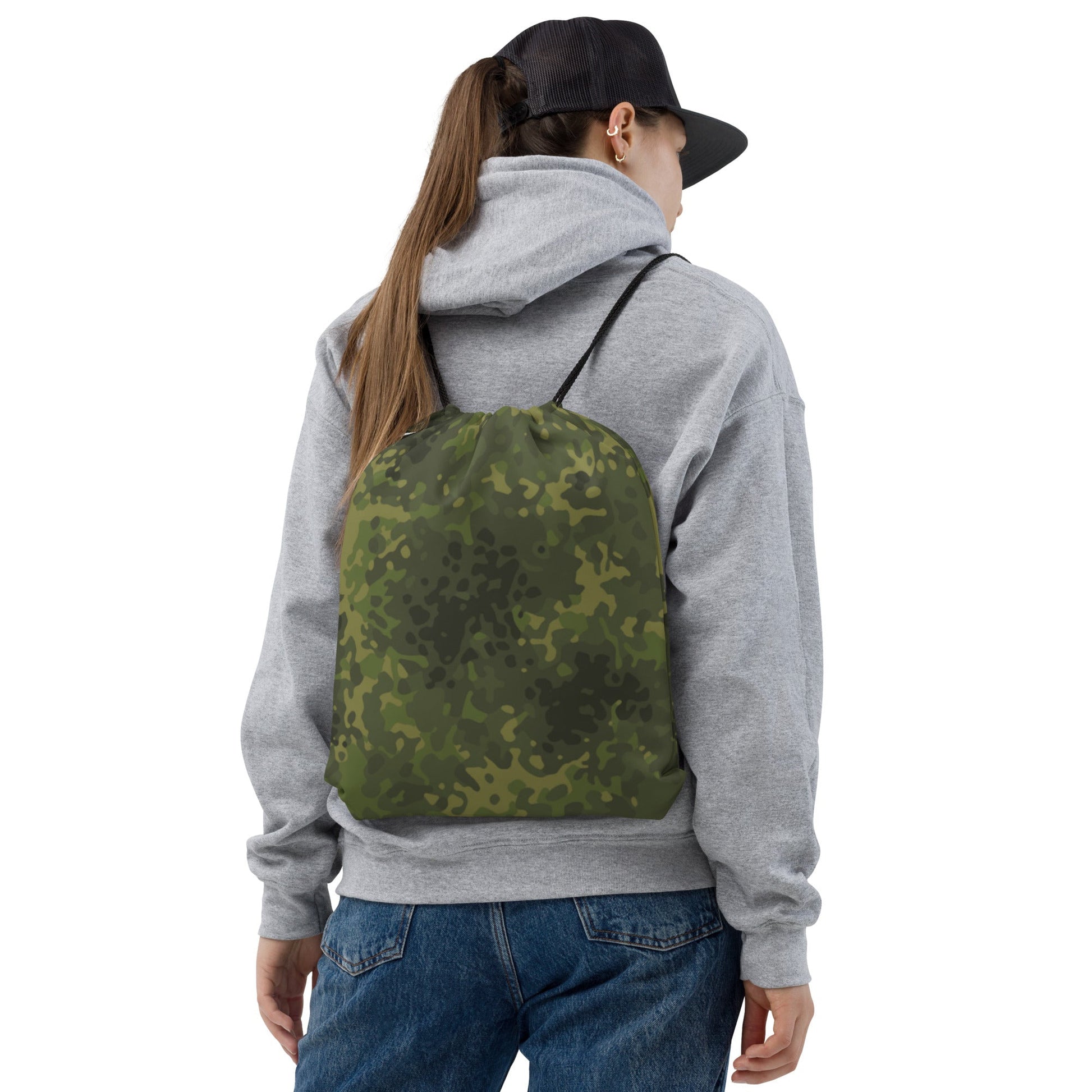 German Flecktarn Tropical CAMO Drawstring Bag - Bags