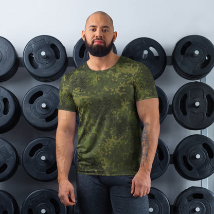 German Flecktarn Tropical CAMO Mens athletic t-shirt - XS - Athletic T-Shirts