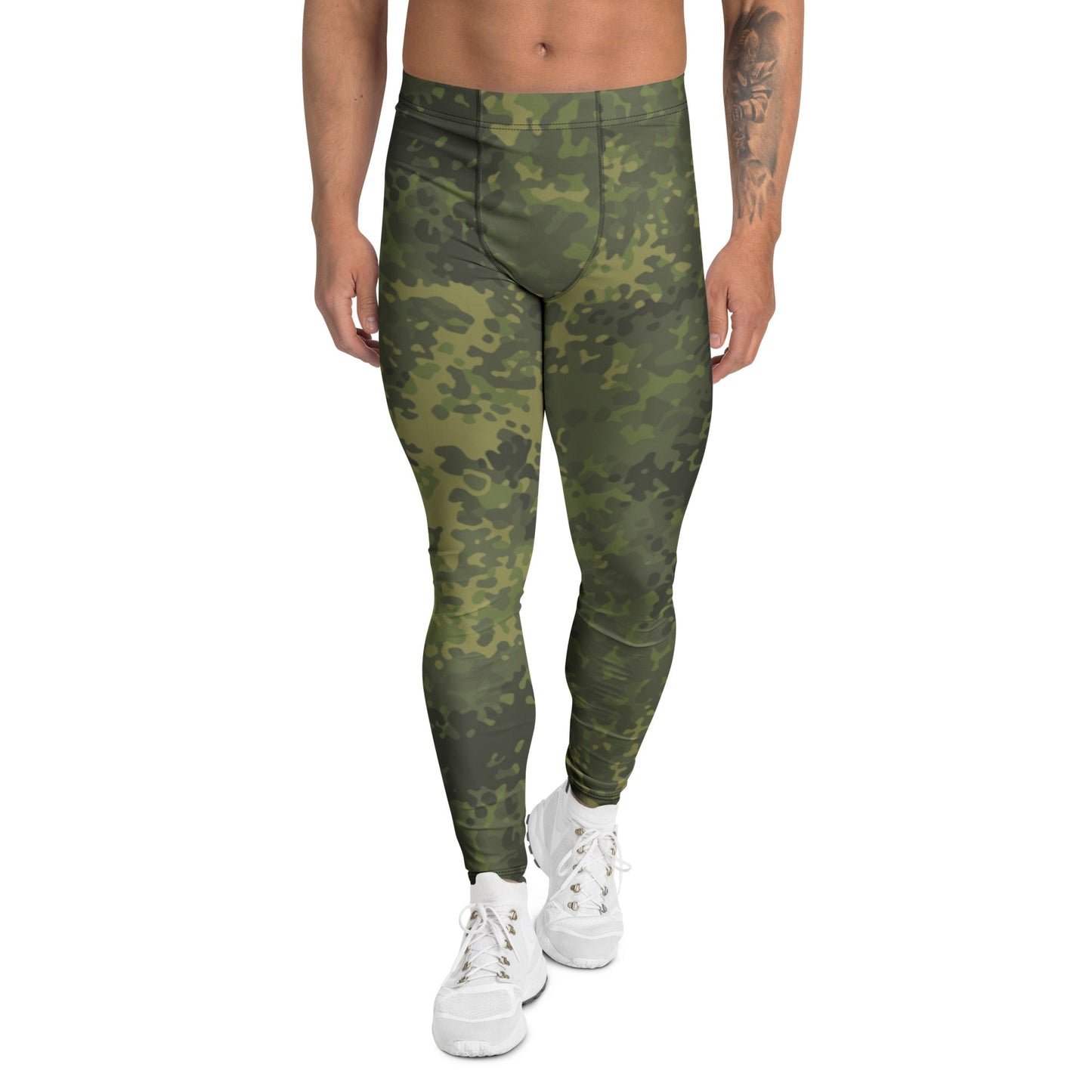 German Flecktarn Tropical CAMO Mens Leggings - XS