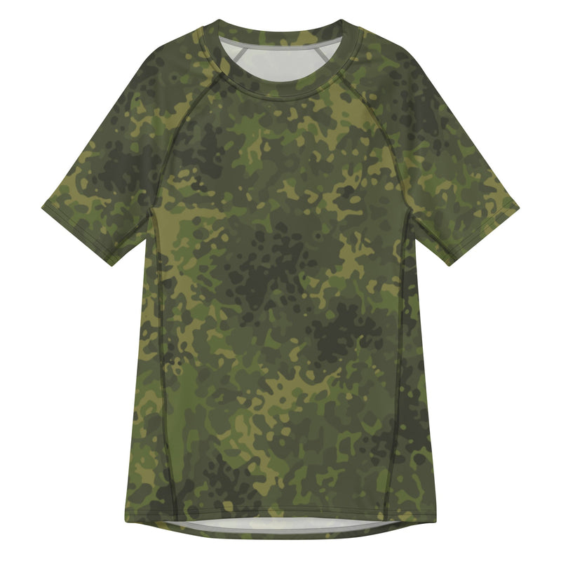 Flecktarn Bundeswehr Tropical CAMO Mens Short-Sleeve Rash Guard - 2XS - SS
