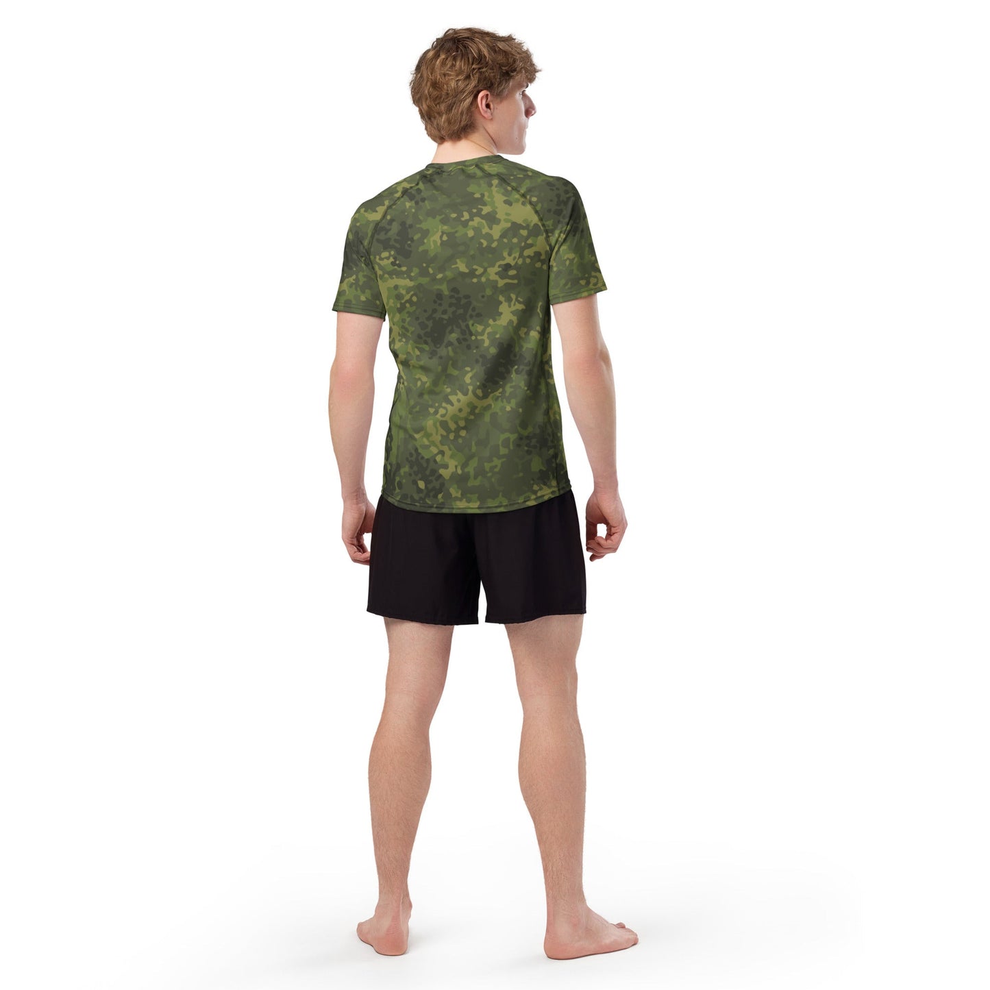German Flecktarn Tropical CAMO Mens Short-Sleeve Rash Guard