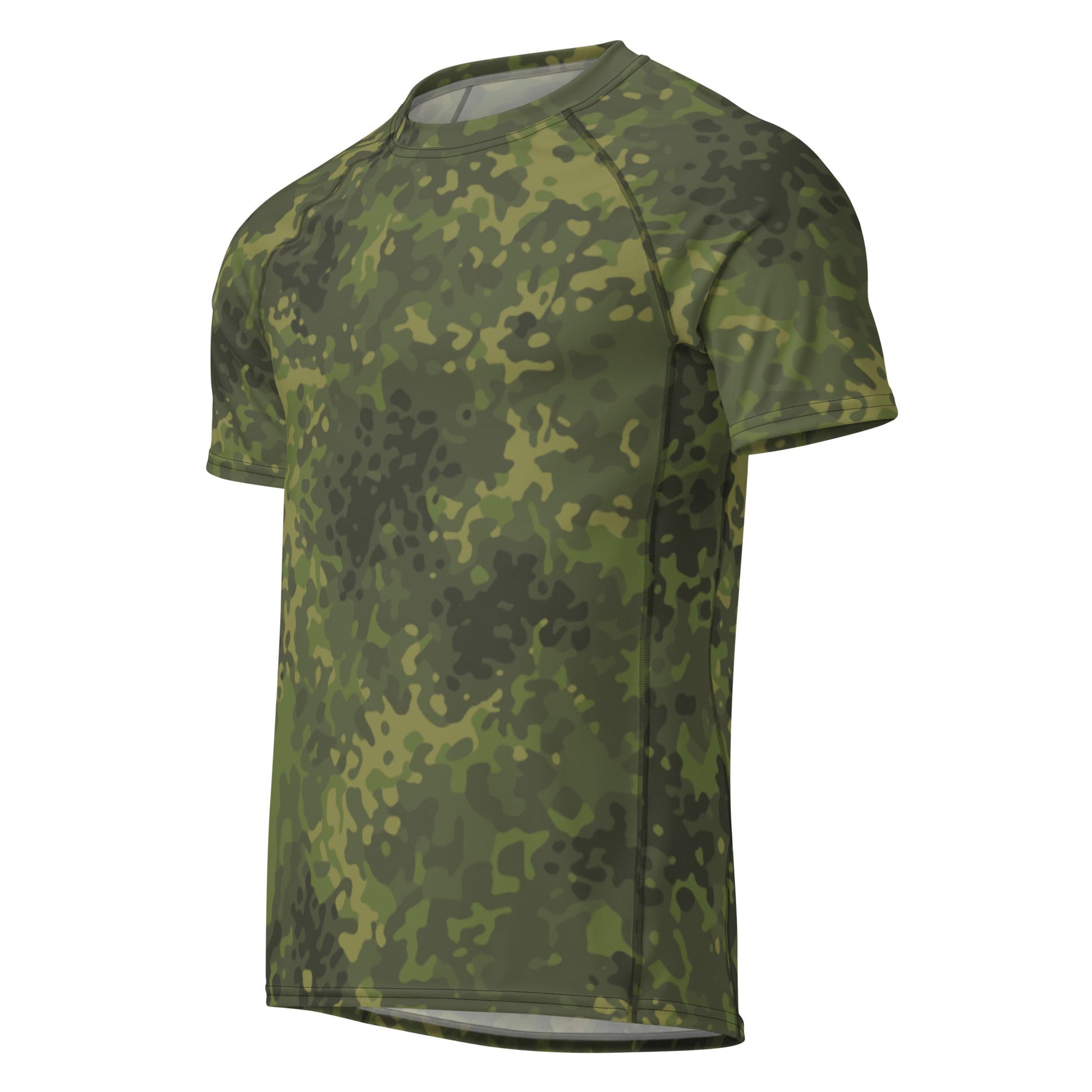 German Flecktarn Tropical CAMO Mens Short-Sleeve Rash Guard