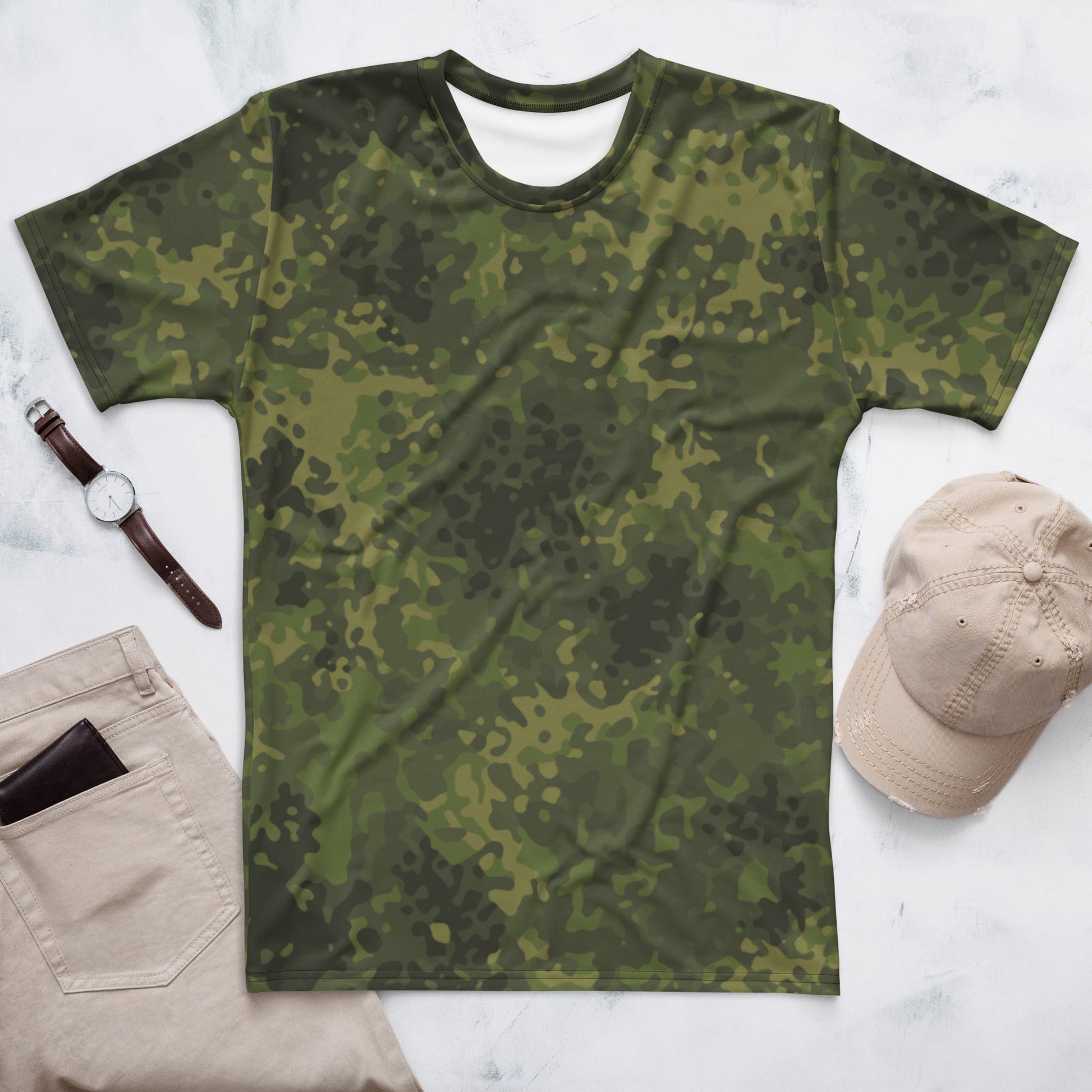 German Flecktarn Tropical CAMO Mens t-shirt - XS - T-Shirts