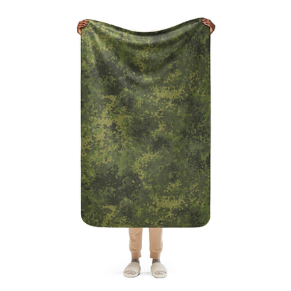 German Flecktarn Tropical CAMO Sherpa blanket - 37″×57″ - Blankets