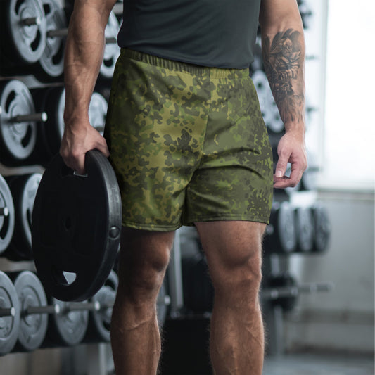 German Flecktarn Tropical CAMO Unisex Athletic Long Shorts - 2XS