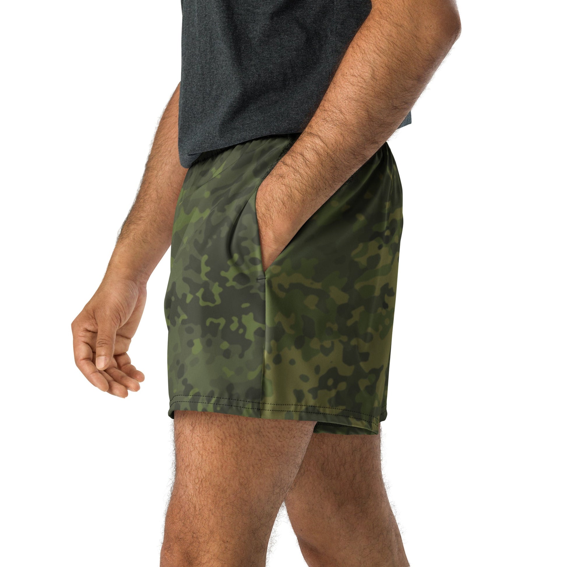 German Flecktarn Tropical CAMO Unisex Athletic Shorts - XS