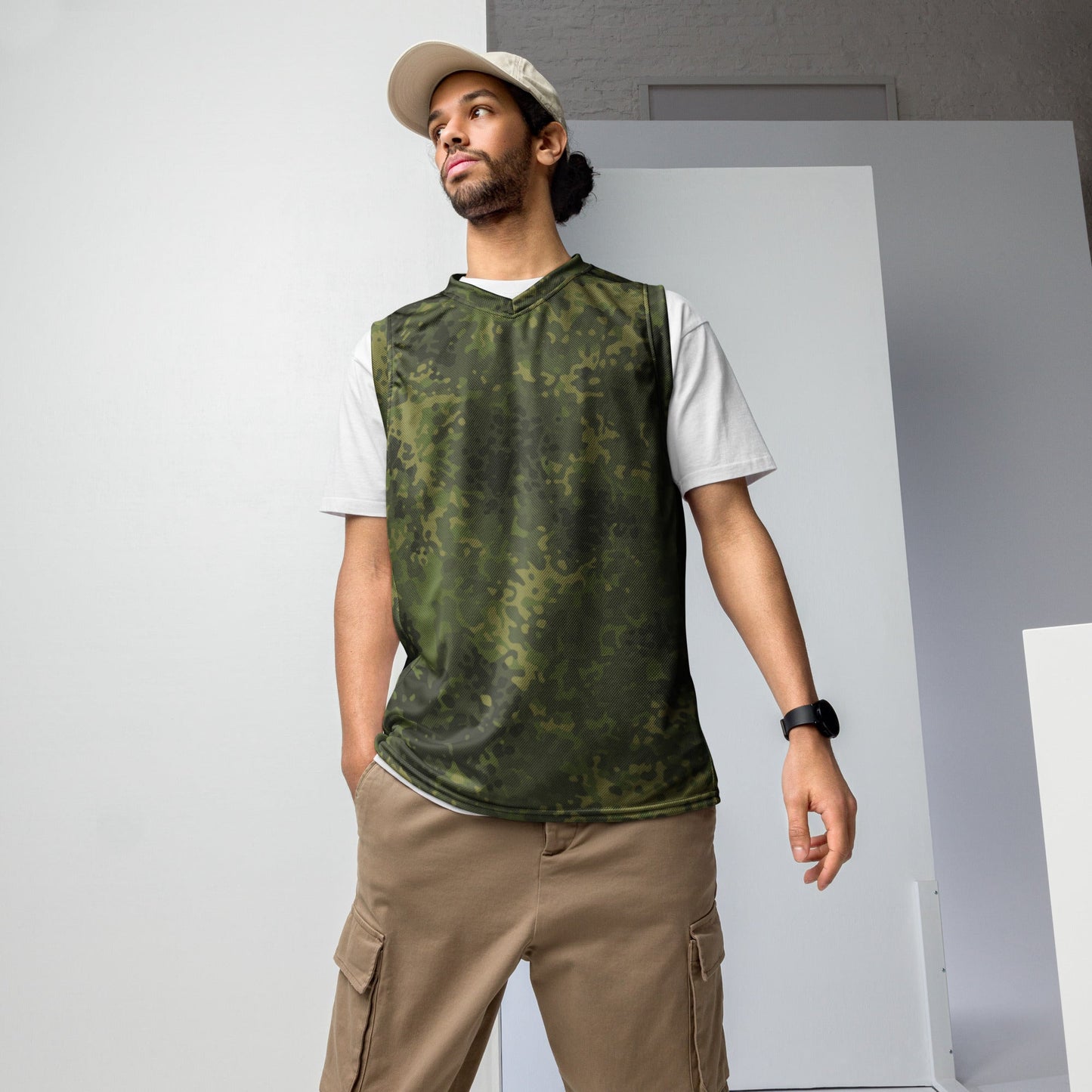 German Flecktarn Tropical CAMO unisex basketball jersey - 2XS - Basketball Jerseys