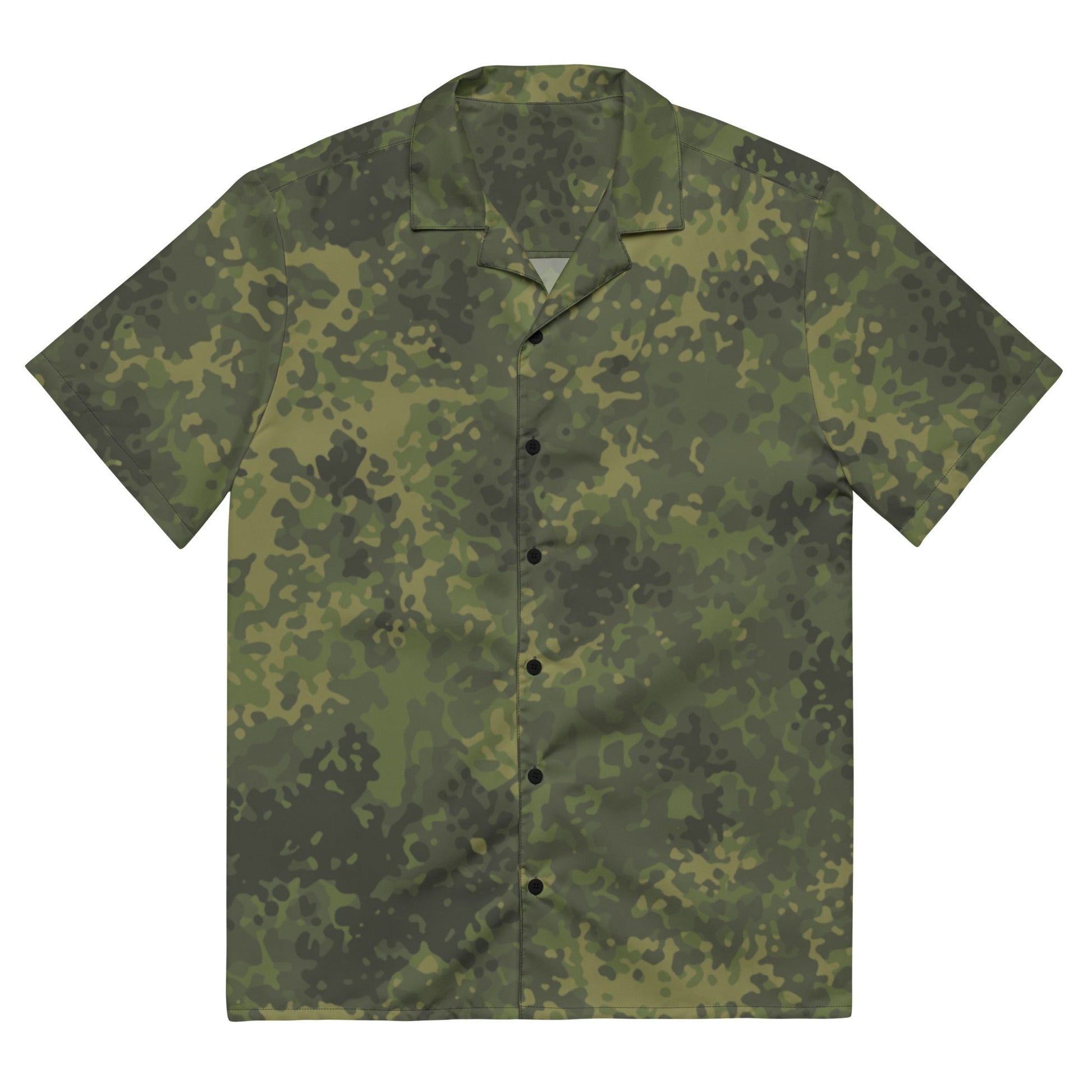 German Flecktarn Tropical CAMO Unisex button shirt - 2XS - Button Shirts