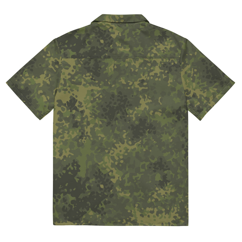 Flecktarn Bundeswehr Tropical CAMO Unisex Short-Sleeve Button Shirt