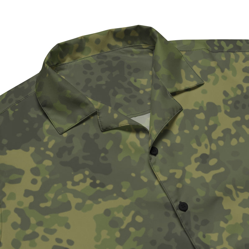 Flecktarn Bundeswehr Tropical CAMO Unisex Short-Sleeve Button Shirt