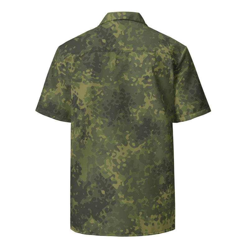 Flecktarn Bundeswehr Tropical CAMO Unisex Short-Sleeve Button Shirt