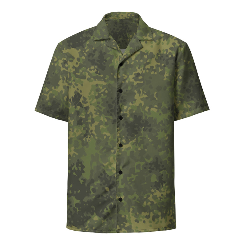 Flecktarn Bundeswehr Tropical CAMO Unisex Short-Sleeve Button Shirt