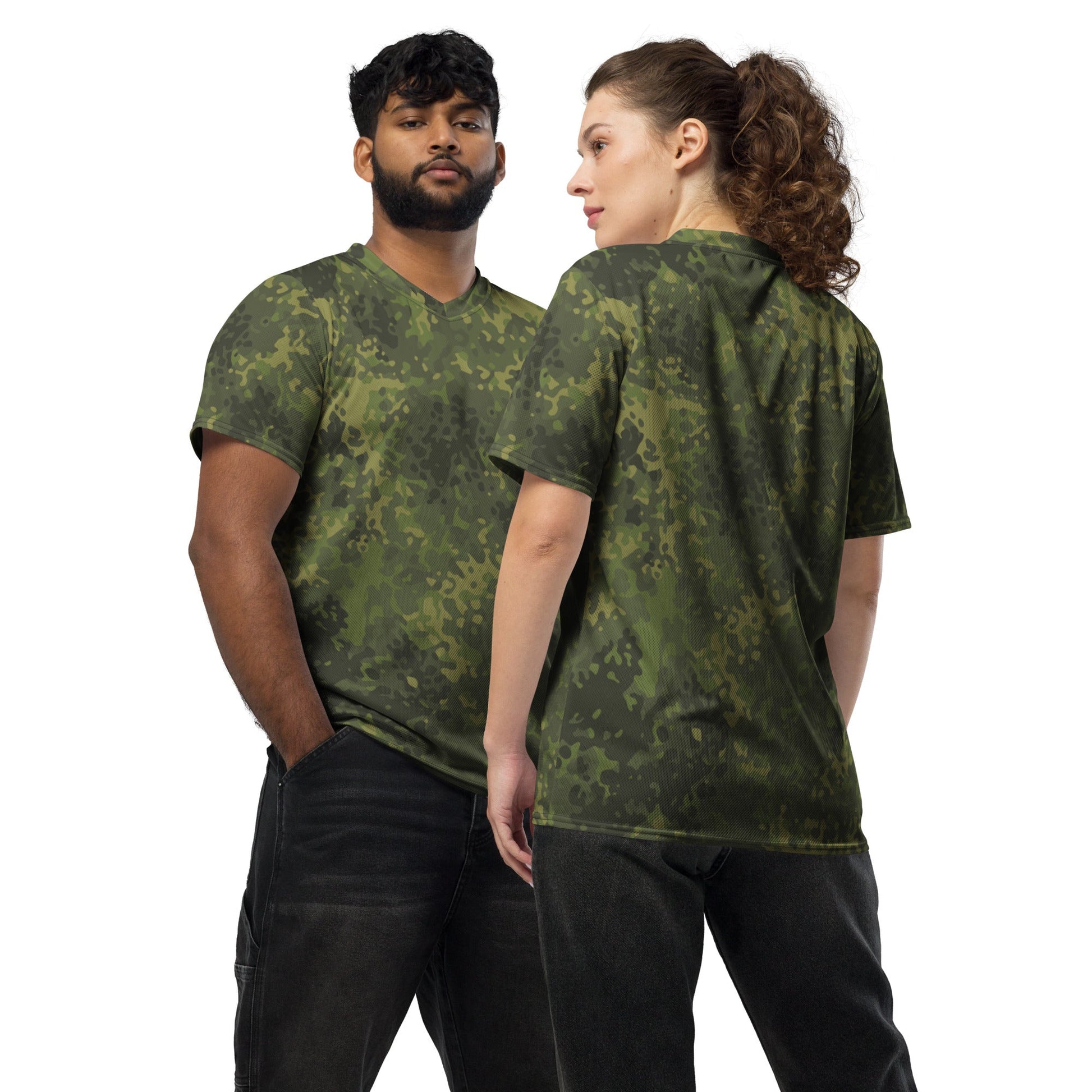 German Flecktarn Tropical CAMO Unisex Sports Jersey - 2XS